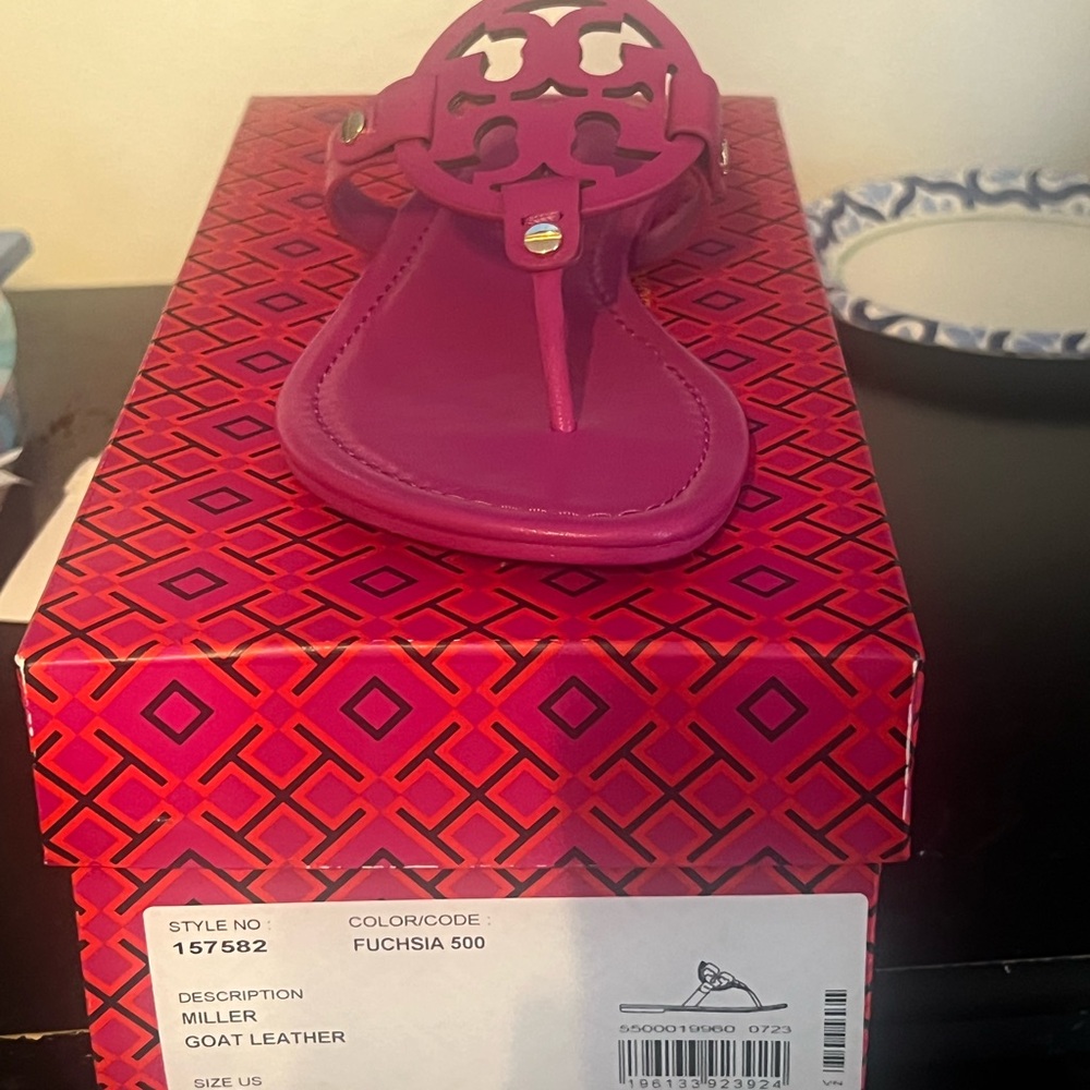 Tory Burch Fuchsia Miller Sandals NIB